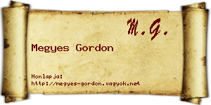 Megyes Gordon névjegykártya
